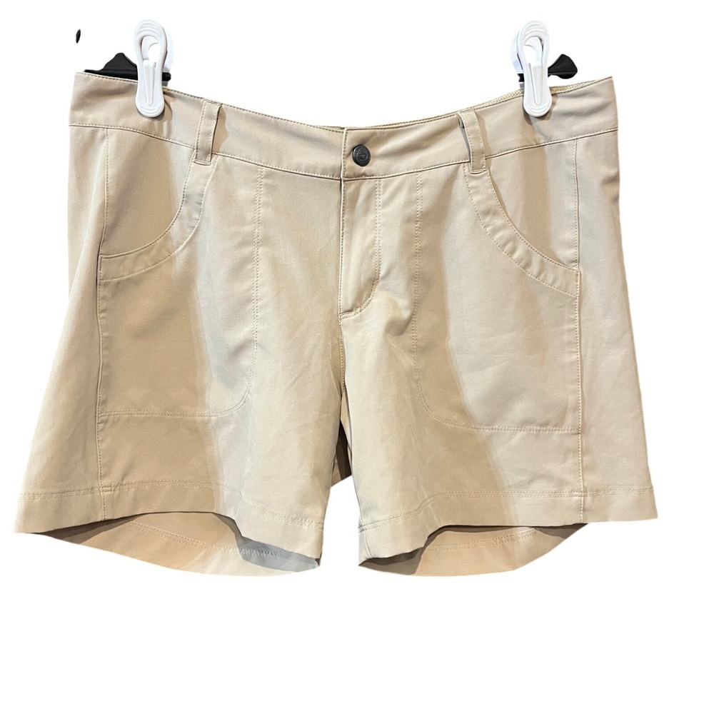 Patagonia Women's Khaki‎ Hiking Shorts Outdoor Travel Lightweight Size 10